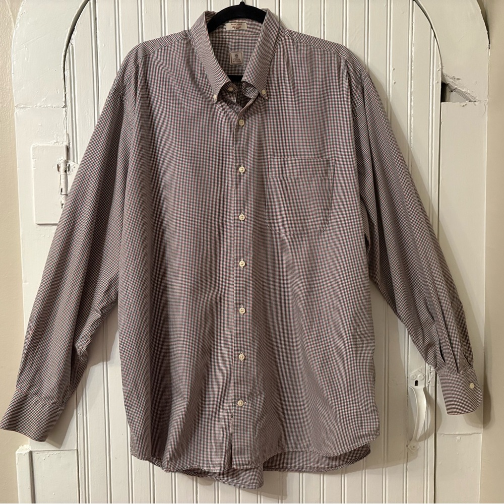 Peter Millar Multicolor Micro Check Button Down S… - image 11
